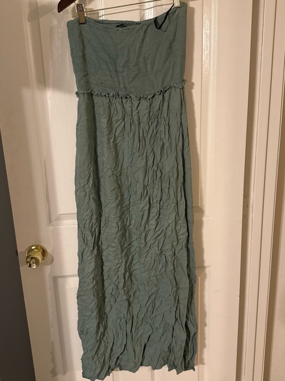 Strapless Sage Maxi Dress - Women